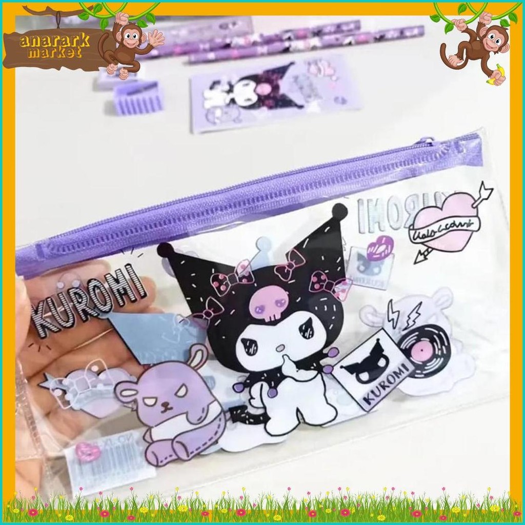 

Home025 7In1 Pensil Set /Tempat Pensil Karakter Lucu/ Paket Alat Tulis Motif Kuromi/Study Set Penghapus/Set Pensil Anak Perempuan Terlaris! Produk Ini Banyak Dicari