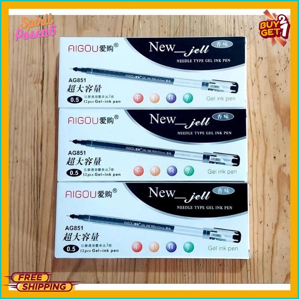 

Bolpen Aigou New Gell Xui Zua Ada Gambar Aple 0.4 Mm / Isi 12 Pcs Terlengkap Dan Termurah