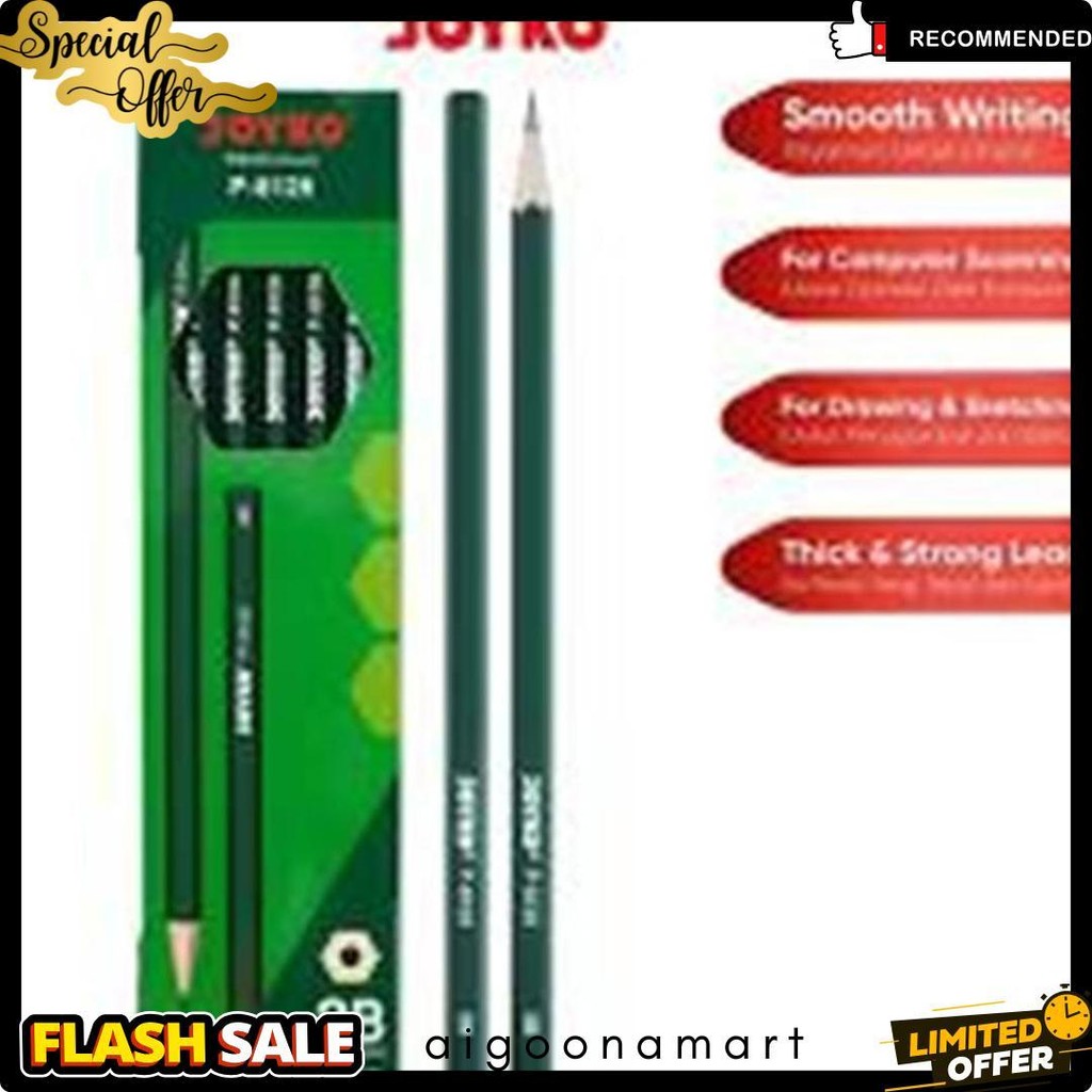 

Pensil Joyko P-8126 2B Hexagonal Grip 12 Pcs Terlaris! Produk Ini Banyak Dicari