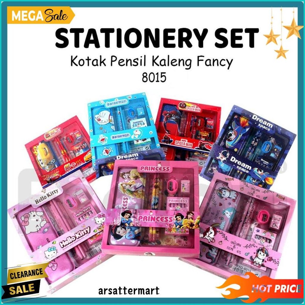 

Stationary Set 7In1 Karakter 8015 / Paket Alat Tulis Set + Crayon Terlaris! Produk Ini Banyak Dicari