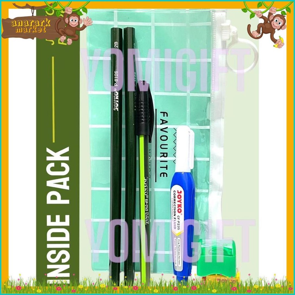 

Paket Alat Tulis Joyko P-8126 Murah Isi 6 / Paket Alat Tulis Pouch Murah/ Paket Alat Tulis Tepak Diskon