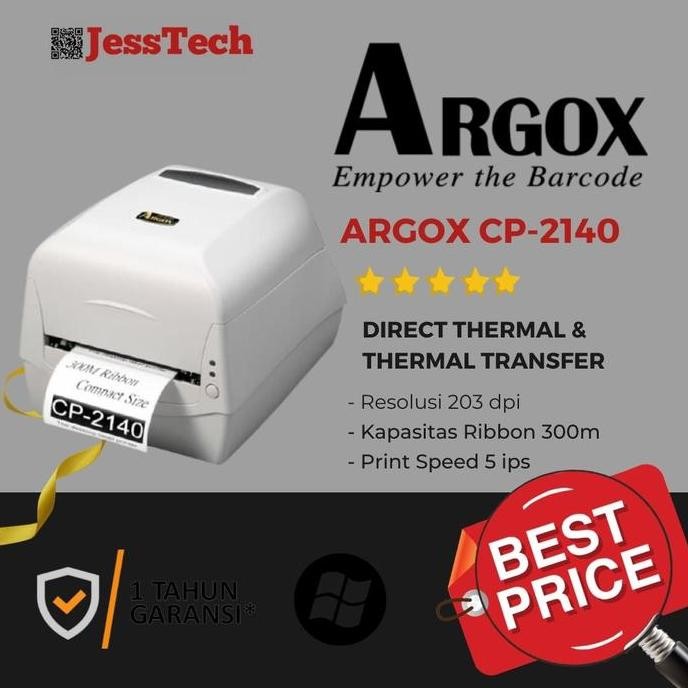 PRINTER LABEL ARGOX CP 2140 ARGOX CP2140 203dpi BARCODE PRINTER murah