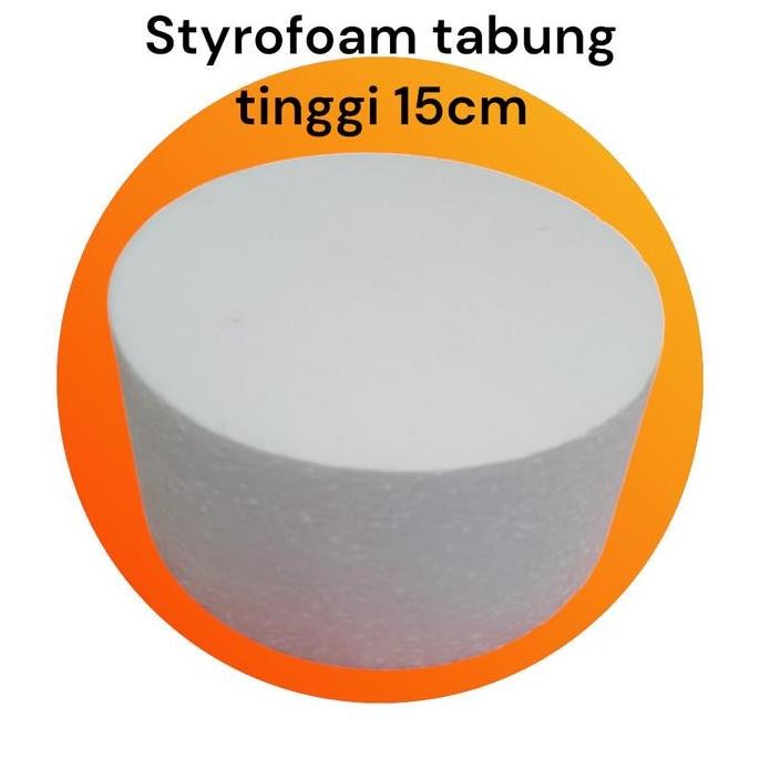 

*#*#*#*#] Styrofoam tabung tinggi 15cm/ gabus tabung tinggi 15cm
