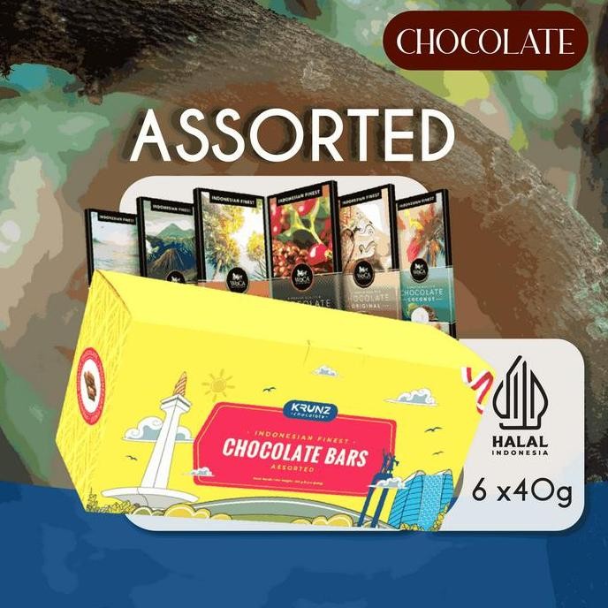 

WoCA Cokelat Mix Assorted Premium Chocolate Bar 6x40gr - Coklat Batangan Premium Termurah