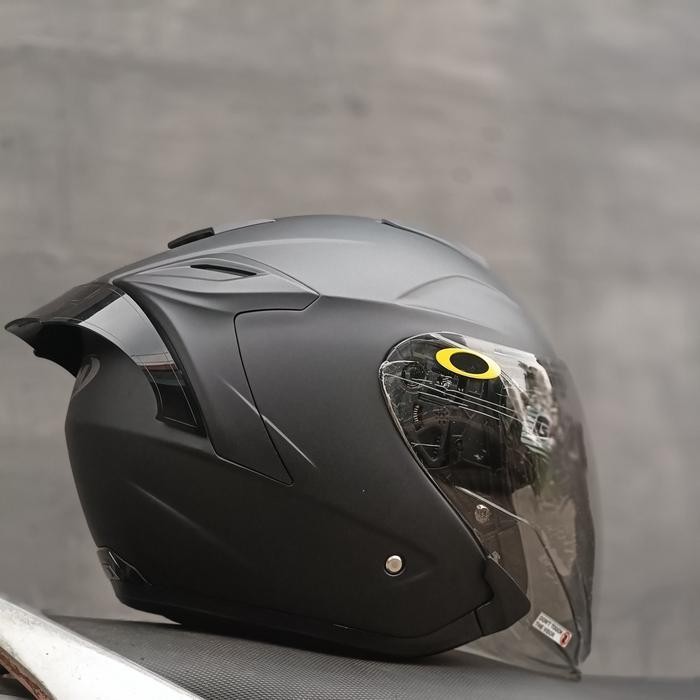 Helm Gm Fury Paket Spoiler, Double Visor, Slot Intercom, Original Original Dan Terpercaya