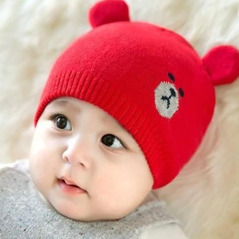 [original] baby hat knitted beanie topi bayi kupluk rajut bayi baby girl baby boy [terlaris] [terbai