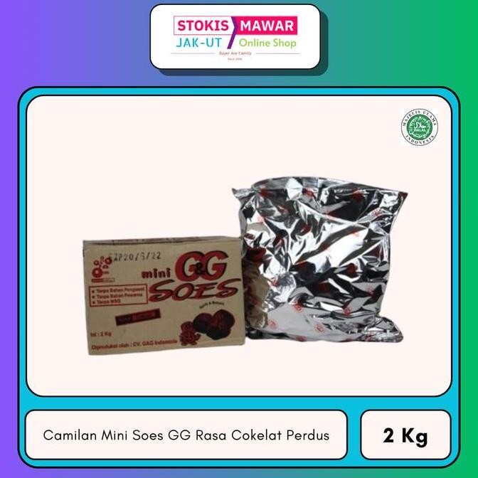 

Perdus Mini Soes GG Rasa Cokelat 2Kg - Cemilan Manis Lembut Termurah