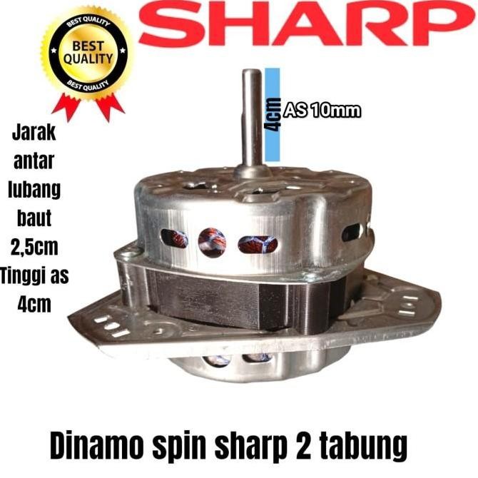 DINAMO SPIN SHARP DINAMO PENGERING MESIN CUCI SHARP 2 TABUNG ES-T75 RESTOCK