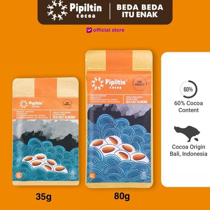 

Chocolate Bar Seasalt & Almond Nut Milk Chocolate Cokelat Batangan Premium Termurah