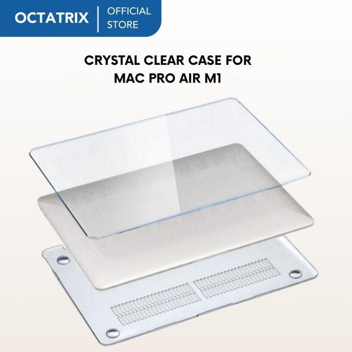 Case Clear Kompatibel Dengan Mac Book Air M2 M1 Pro Retina 13 14 15 Inch Perlindungan Full Body Tida