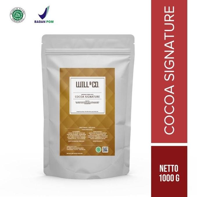 

Powder Cocoa Signature Bubuk Minuman Coklat 1kg Willnco - Bubuk Cokelat Premium Termurah