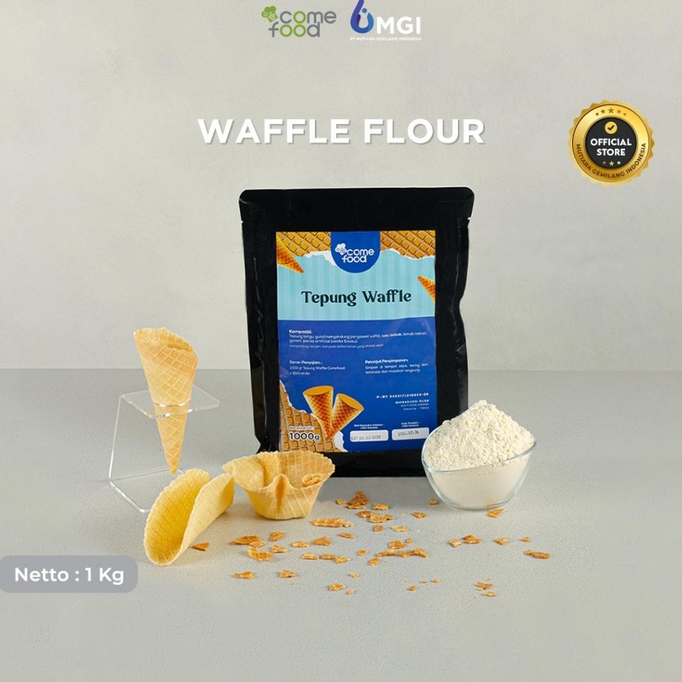 

Mutiaragemilang.Id Comefood Premix Waffle Cone Powder Cone Es Krim Tepung Waffle Premix 1Kg