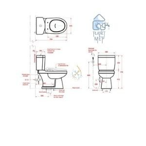 Baru Trilliun Jasper Smart / Kloset Duduk / Monoblok Alat Planet Mep Terlaris