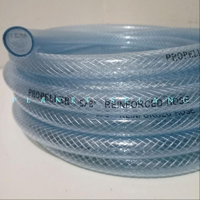 Baru Selang Air 10 Meter 5/8 Inch Tebal 2 Mm Benang Bening Selang Air Serat Benang Selang Air Anti