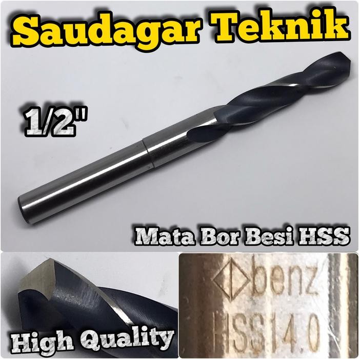 Mata Bor Besi 14mm Bisa Bor Tangan Reduced Shank 14 mm 1/2'