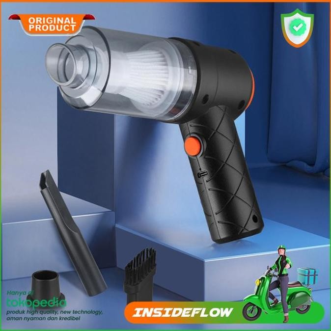 Vacuum Vakum Vacum Cleaner Debu Mobil Keyboard Kursi Portable Baterai RESTOCK