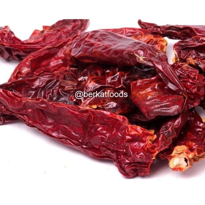 

siap kirim] Dry Red Curly Chili India / Cabe Keriting Kering Indian / Whole Mirch Chilli Cabai