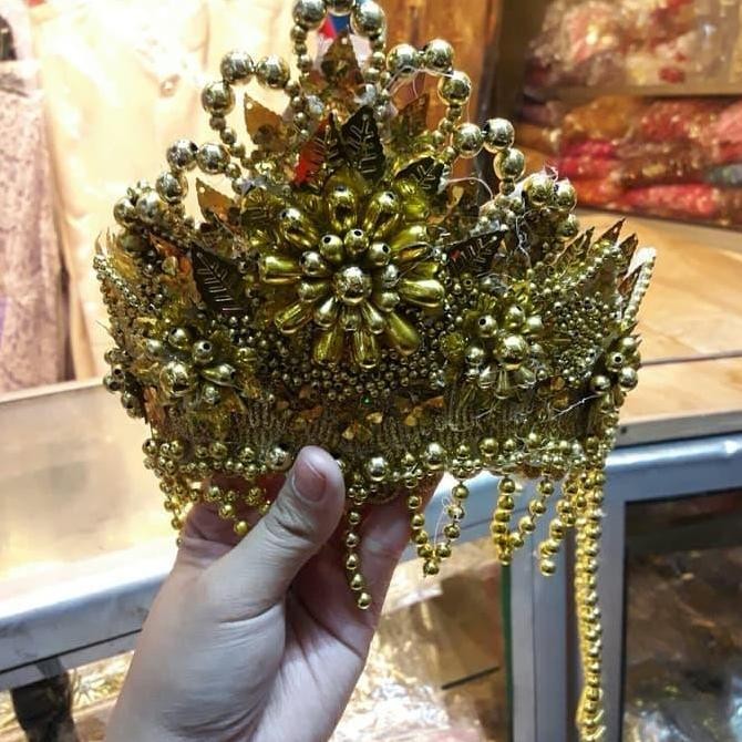 Mahkota Siger Sunda Anak Motif Bunga  Fashion