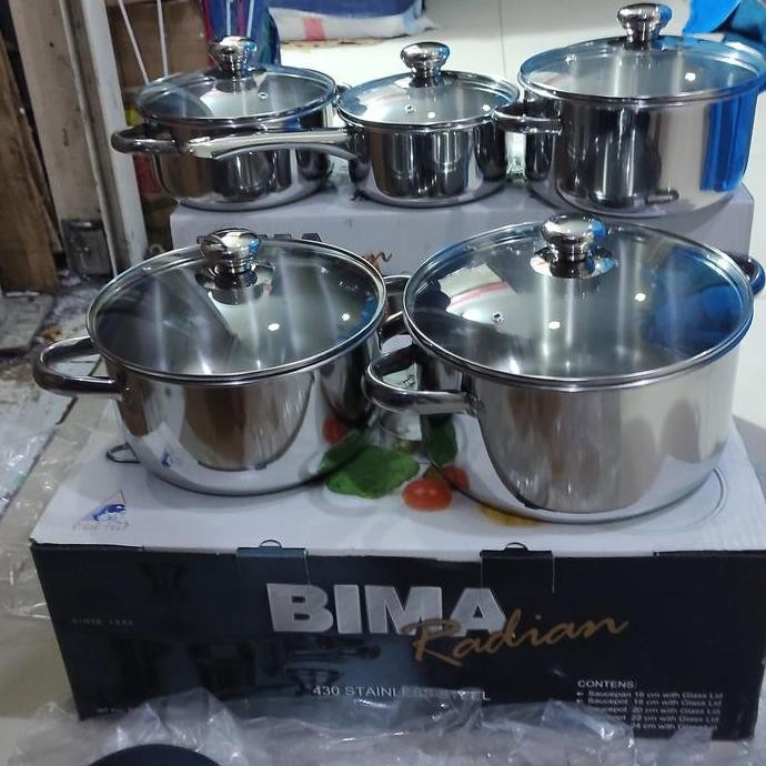 TERBARU - PANCI BIMA SET ISI 5 PCS TYPE  BIMA RADIAN STENLES STEEL
