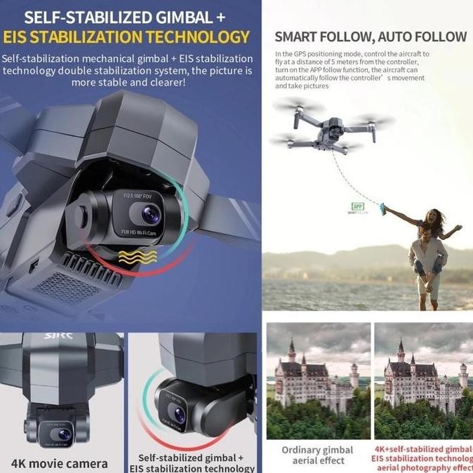 Drone SJRC F11S 4K PRO+ 6KM GPS 2Axis Gimbal 4K Kamera Versi Baru Upgrade SJRC F11S 4K PRO 3KM