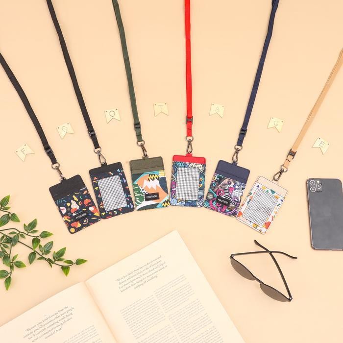 

Id Card Kantor Kasual Kalung Name Tag Holder Lanyard Anti Air Pria Wanita Dompet Kartu