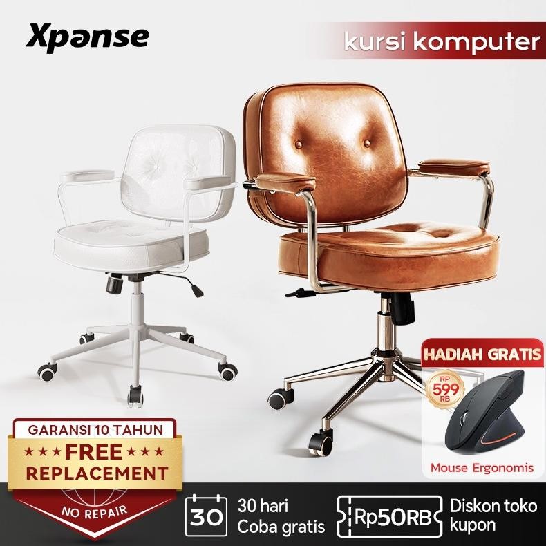 Kulit Sapi Asli Kursi Kantor Kursi Kerja Kursi Belajar Kursi Minimalis ursi Santai Kursi Putar Kursi