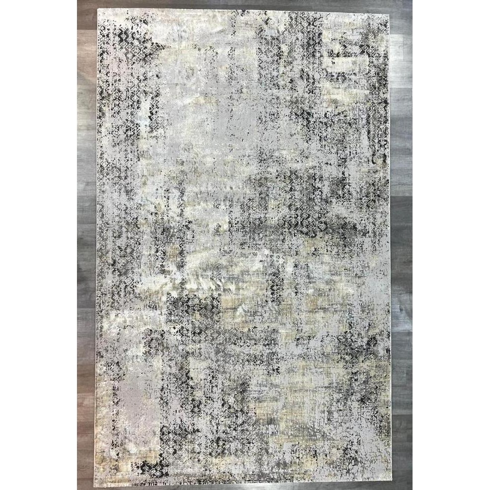 Karpet Permadani Import Turki Motif Abstrak Abu abu Lisa Uk 200 x 300
