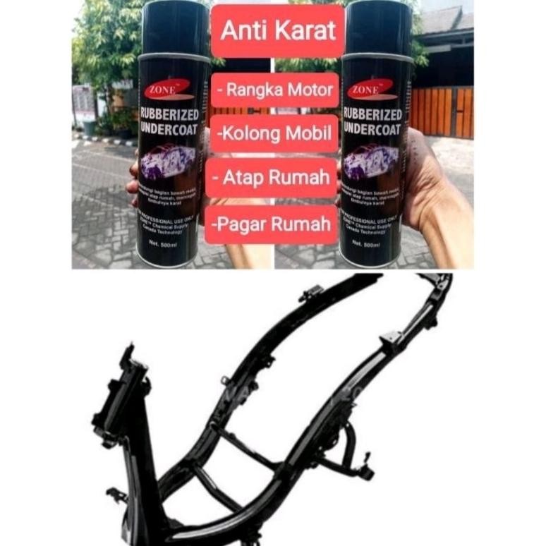 Terbaik Flinkote Plingkut Anti Karat Semprot Rubberize Undercoat Zone Spray 500ml