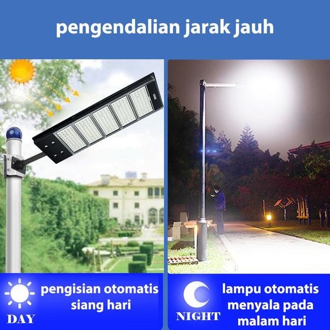 Lampu Jalan Tenaga Matahari Outdoor 1200W Garansi 10 Tahun Tahan Air
