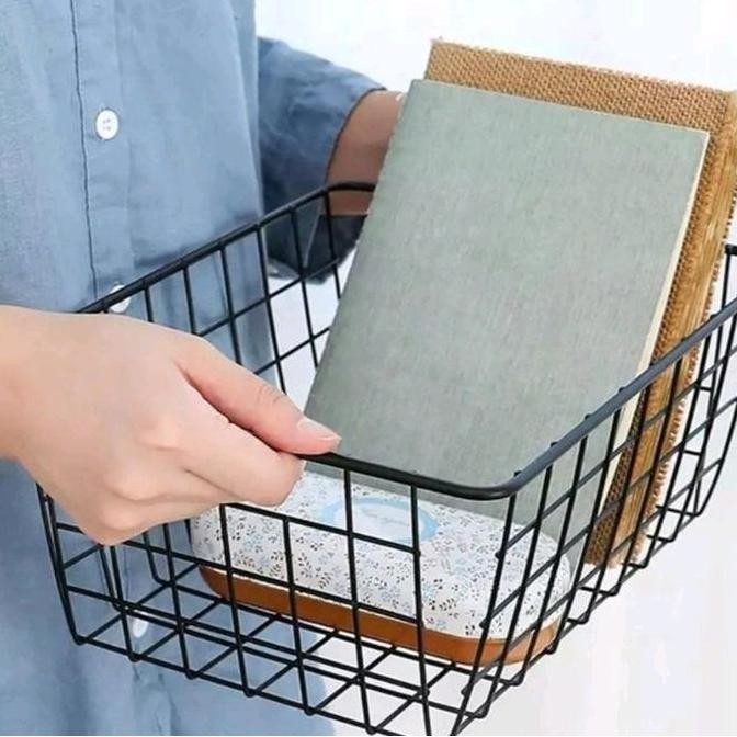 keranjang besi kotak multifungsi as