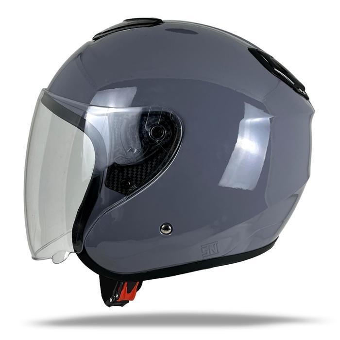 Helm Kyoto Mvp Helm Halfface Singgel Visor Standart Sni Motorcycle Helm Kyt Kyoto Putih  Paket Gante