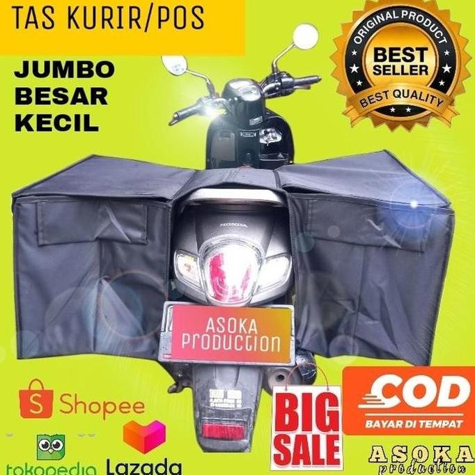 NEW OBROK MOTOR TAS POS TAS KURIR MOTOR TAS RENGKEK MOTOR TAS CARGO WATERPROF - SIZE BESAR
