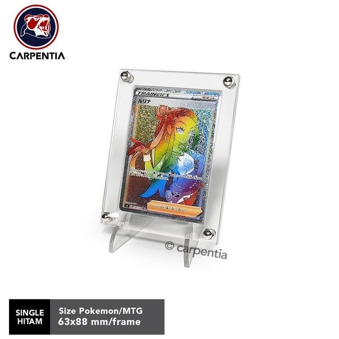 

Sale Carpentia Pokemon/Mtg Acrylic Display Frame - Standing Kartu Akrilik - Bening