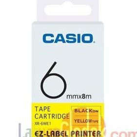 

EZ LABEL PRINTER XR-6YW16MM BLACK ON YELLOW TAPE LABEL CASIO/CASIO 6MM ORIGINAL DAN TERPERCAYA