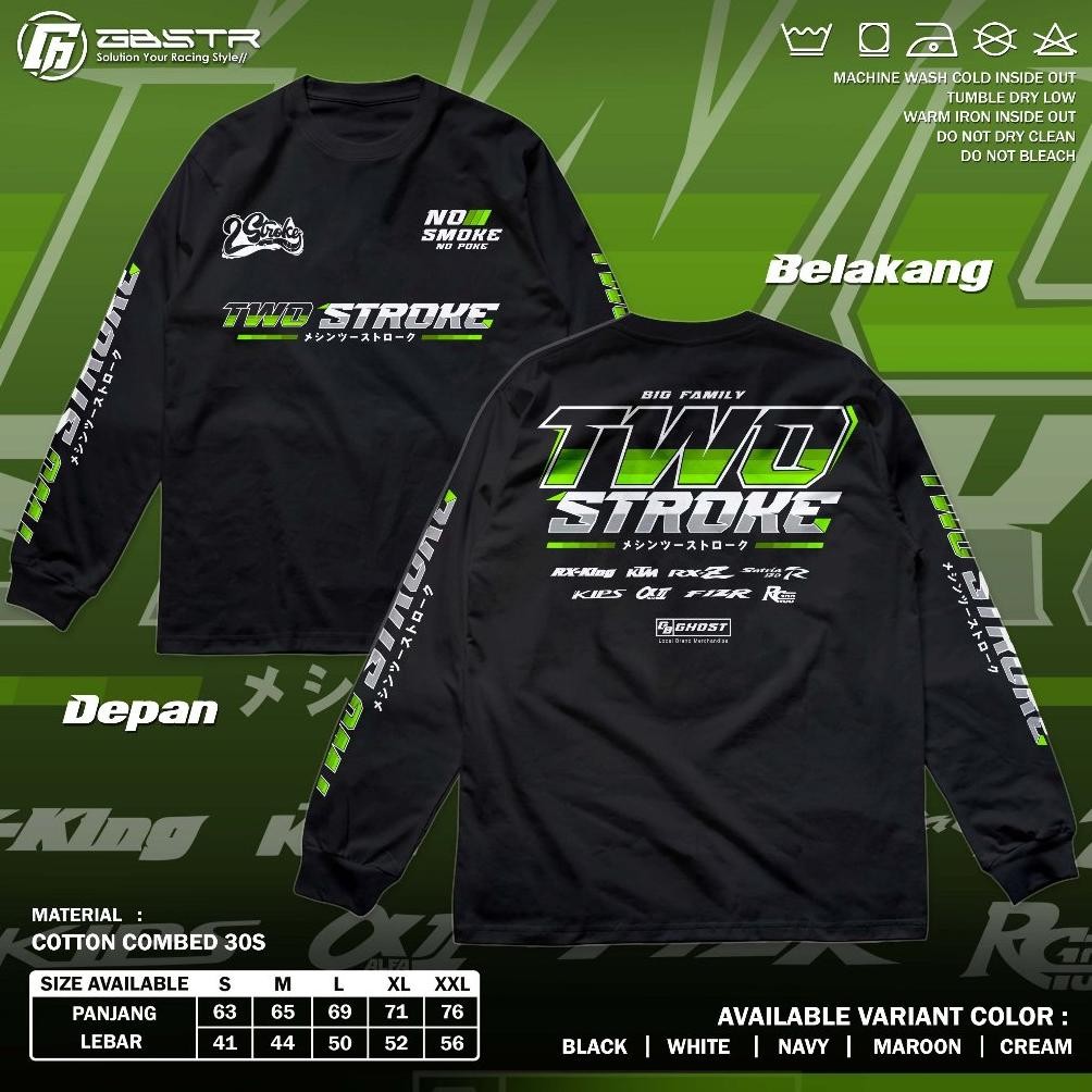 Promo Kaos Racing 2 Stroke Gbstr Longsleeve Series Baju Two Stroke 2 Tak Lengan Panjang Motor Herex 