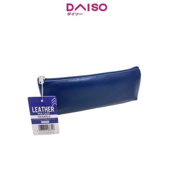 

Sale Daiso Pen Case Leather-Style Triangle Navy