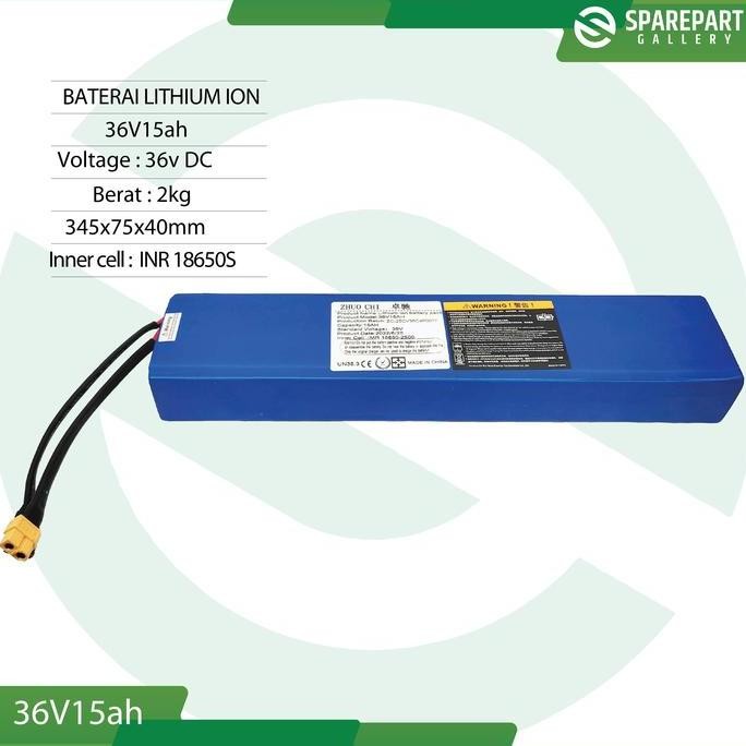 TERMURAH - Aki Lithium Ion 36v15Ah skuter listrik otoped Baterai litihium