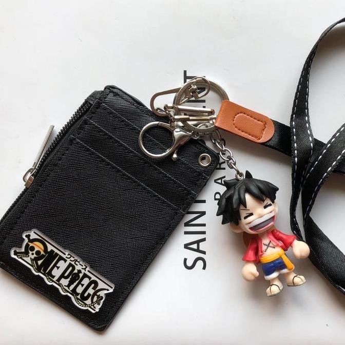 

Sale Id Card Holder One Piece/Money Slot/Dompet Kartu 5 Slot/Lanyard/Name T