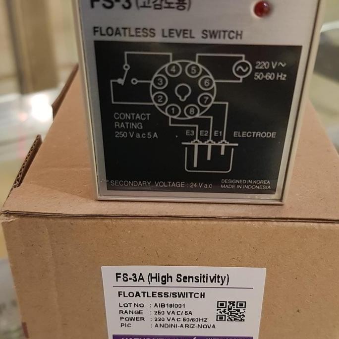 Floatless Level Switch Hanyoung Fs-3A / Fs3A