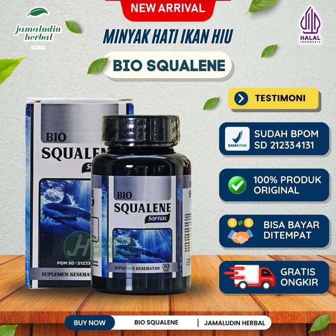 Bio Squalane Oil - Bio Squalene Softgel Minyak Ikan Asam Lemak Omega 3