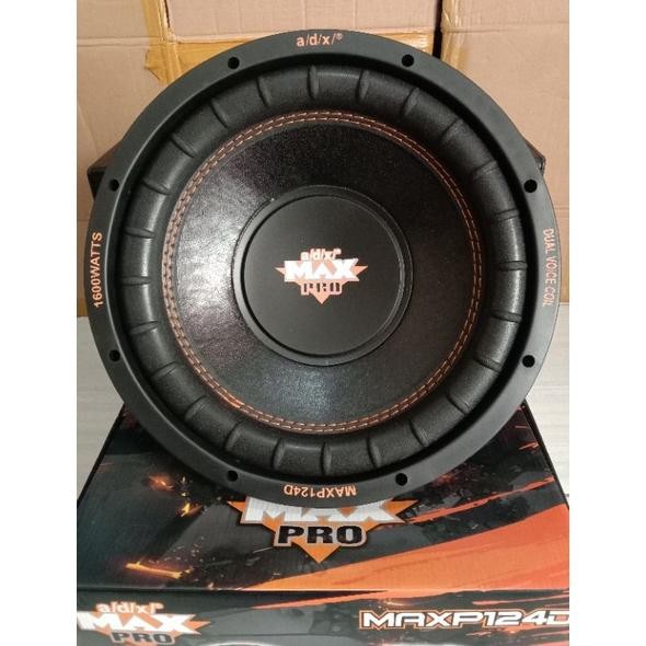 Terlaris Subwoofer Adx Pro Max P124D 12" Double Coil Double Magnet Lebar