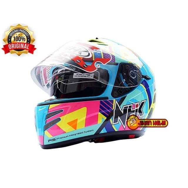 Helm / Nhk / Helm Nhk /Helm Full Face Nhk Terminator Blue Terbaru