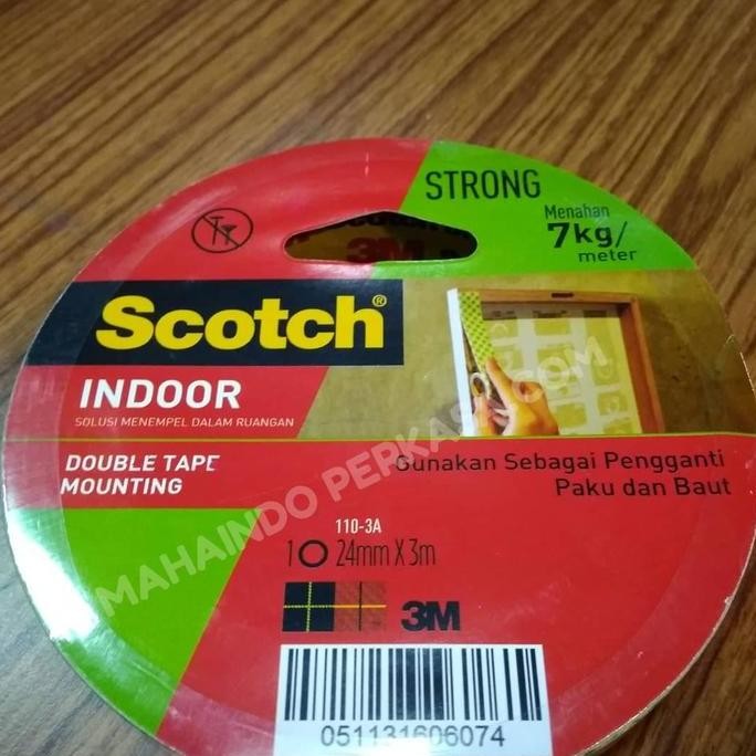 promo double tape 3m super kuat 7kg 1inch x 3m perekat dinding & dekorasi