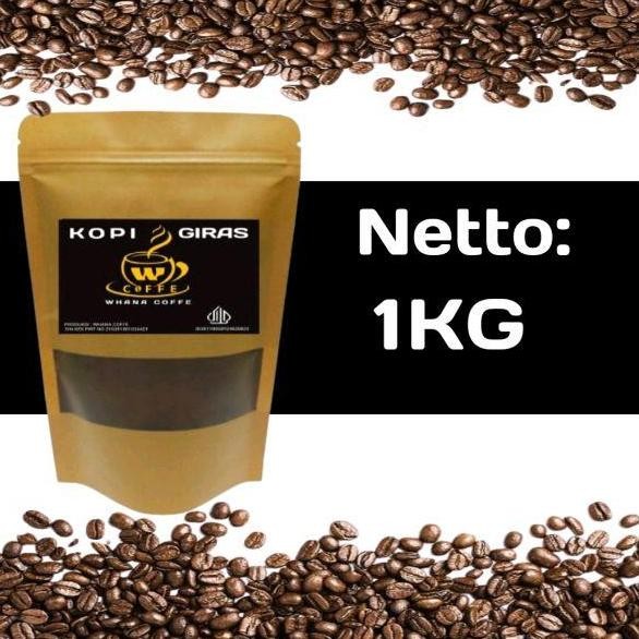 

original kopi bubuk giras 1kg | kopi robusta hitam warkop & lesehan