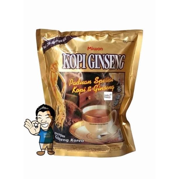

original miwon minuman kopi ginseng korea 400gr - serbuk instan ginseng coffee