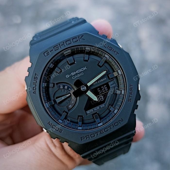 Wl Casio G-Shock Gshock Ga-2100-1A1/Ga2100 1A1 Full Black Original