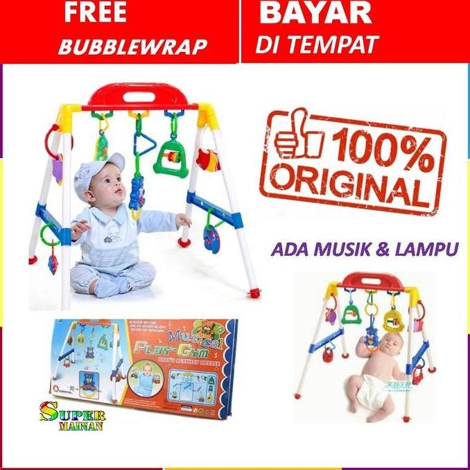 Mainan Gantung Edukasi Bayi 1-9 Bulan Musik Stimulasi Sensorik Termurah