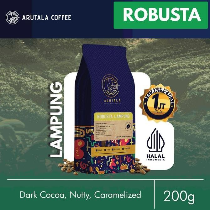

READY KOPI LAMPUNG ROBUSTA ARUTALA 200G - KOPI BUBUK ASLI KHAS LAMPUNG