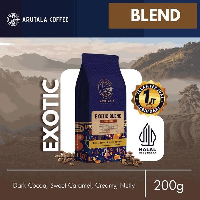 

READY ARUTALA KOPI EXOTIC BLEND 200GR | CAMPURAN KOPI PILIHAN NUSANTARA