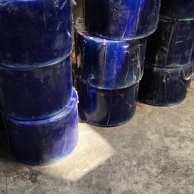 pvc curtain 20cm x 3mm blue clear